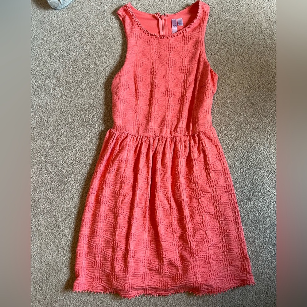 Sleeveless Coral Dress